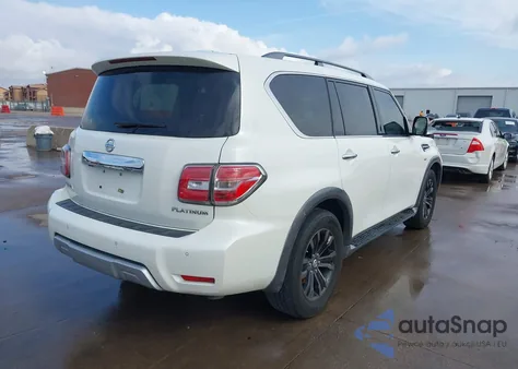 2017 Nissan Armada Platinum из США, поврежденный, VIN JN8AY2NE9H9701662